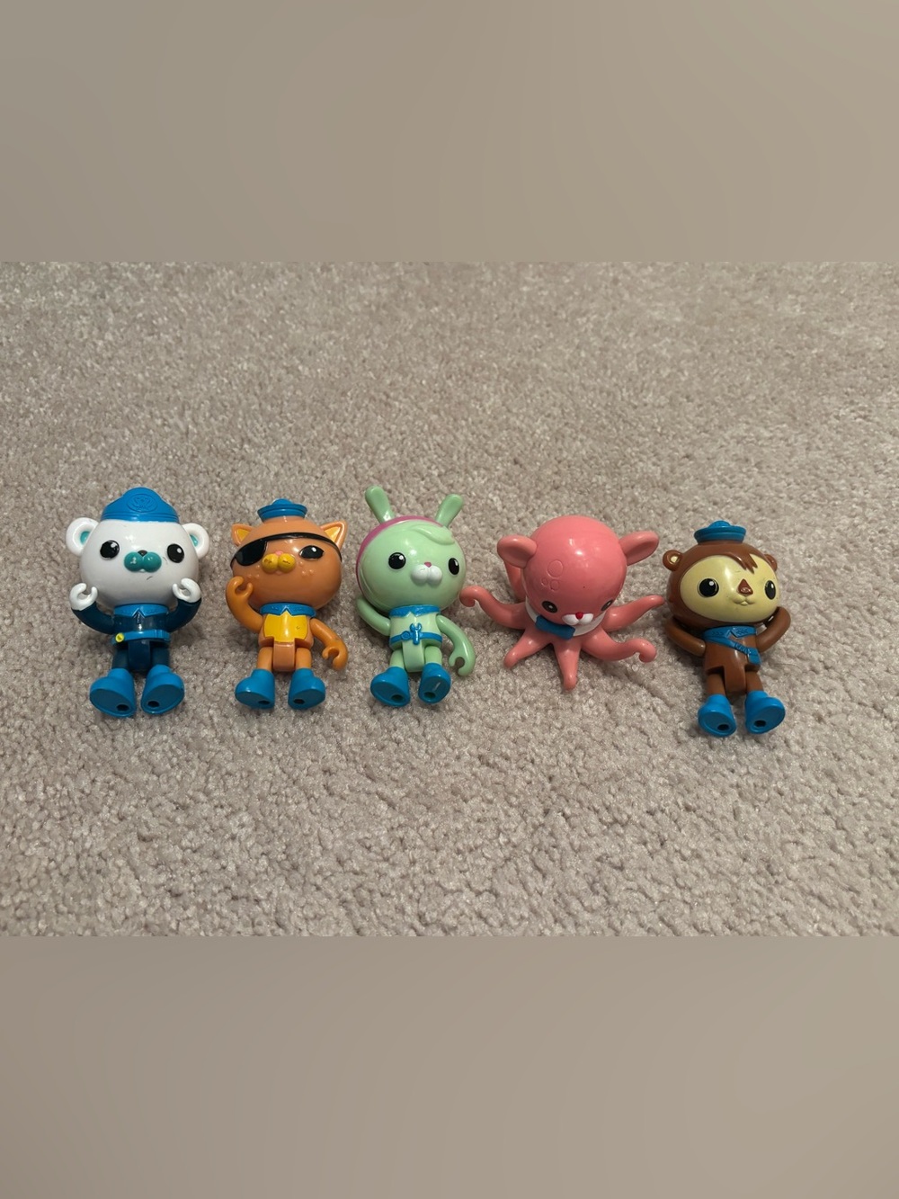 Octonauts Professor Inkling Captain Barnacles Toy Figure Set Shellington Tweak
